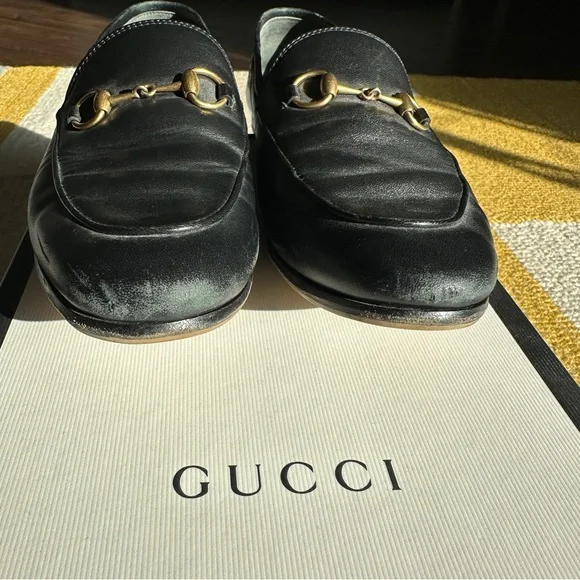 Gucci Brixton Horsebit Leather Loafers - Picture 3 of 10